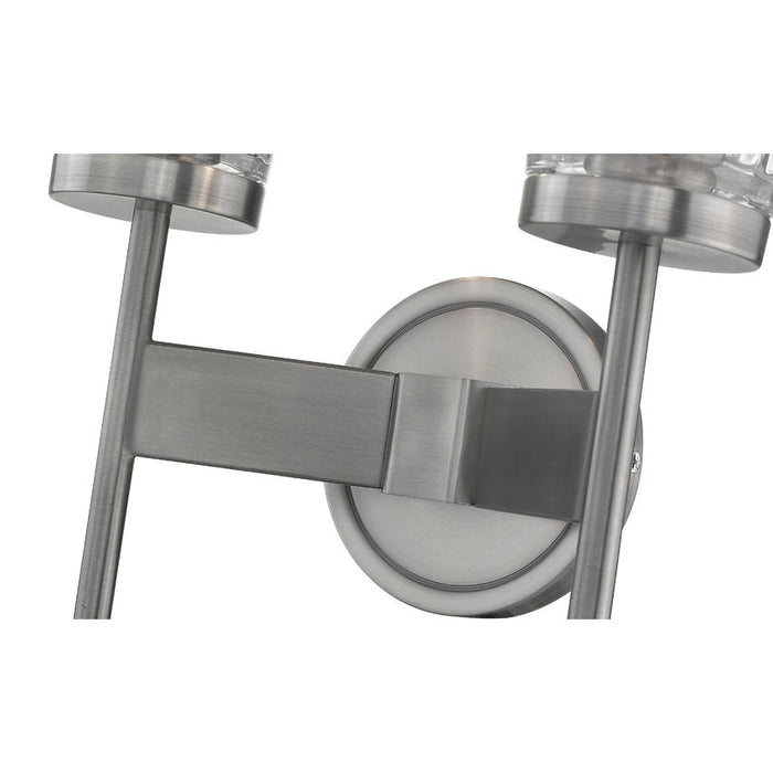 Flair Antique Nickel 2 Light Wall Sconce - Wall Sconces