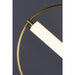 Flare Black / Soft Gold LED Single Pendant - Pendants