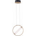 Flare Black / Soft Gold LED Single Pendant - Pendants