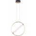 Flare Black / Soft Gold LED Single Pendant - Pendants