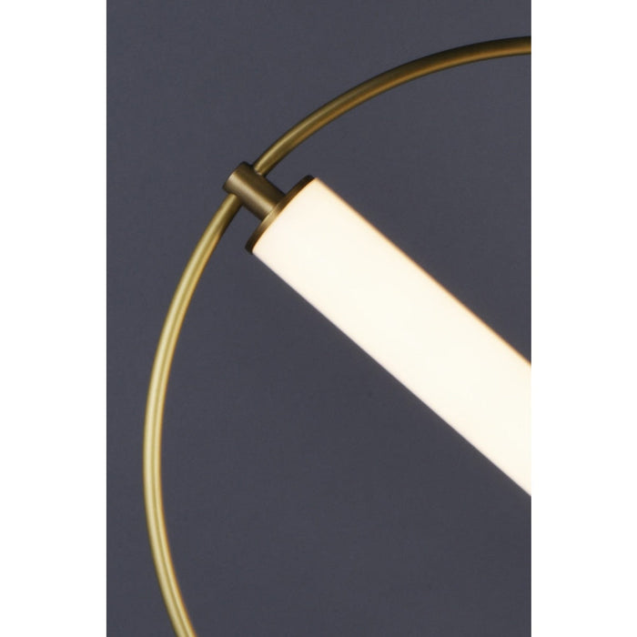 Flare Black / Soft Gold LED Single Pendant - Pendants