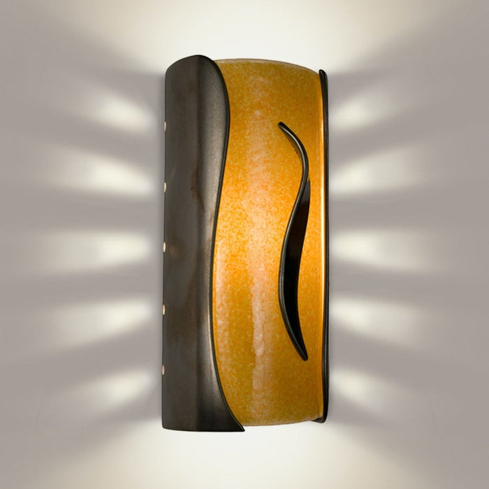 Flare Gunmetal and Tangelo Wall Sconce - Wall Sconce