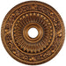 Floral Wreath Antique Bronze Medallion - Medallion