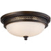 Flushmounts Deep Rust Flush Mount - Flush Mount
