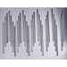 Flute Black Chrome LED Multi-Light Pendant - Pendants