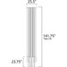 Flute Multi-Plated LED Multi-Light Pendant - Pendants