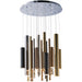 Flute Multi-Plated LED Multi-Light Pendant - Pendants
