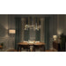 Flute Multi-Plated LED Linear Pendant - Pendants