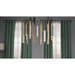 Flute Multi-Plated LED Linear Pendant - Pendants
