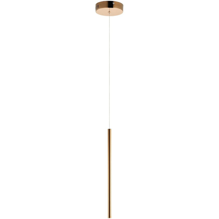 Flute Rose Gold LED Mini Pendant - Mini-Pendants