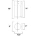 Focus Black LED Outdoor Wall Mount - Outdoor Wall Mount