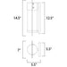 Focus Black LED Outdoor Wall Mount - Outdoor Wall Mount