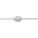 Foil Brushed Aluminum 1 Light LED Vanity Bath - Vanity Bath