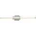 Foil Brushed Aluminum 1 Light LED Vanity Bath - Vanity Bath