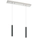 Forest Brushed Nickel LED Island Billiard Pendant | theLightShop