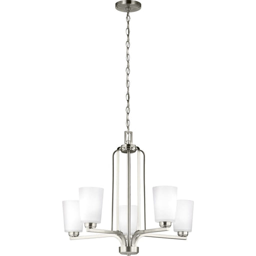 Franport Brushed Nickel LED Chandelier - Chandeliers