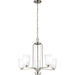 Franport Brushed Nickel LED Chandelier - Chandeliers