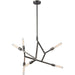 Freeform Dark Graphite Chandelier - Chandeliers