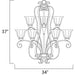 Fremont Platinum Dusk Chandelier - Chandeliers