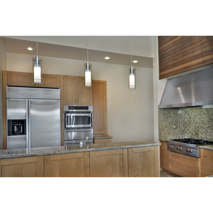 Frost Polished Chrome Single Pendant - Pendants