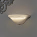 Frosted Marble Glass Half Moon Wireless Battery Operated LED Wall Sconce - Wireless Wall Sconce