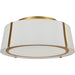 Fulton 3 Light Antique Gold Ceiling Mount - Ceiling Mount