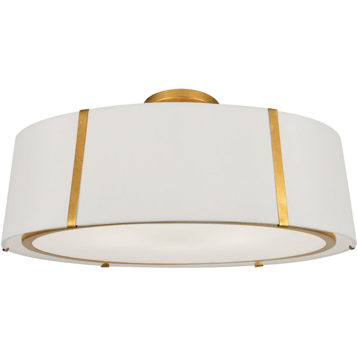 Fulton 6 Light Antique Gold Ceiling Mount - Ceiling Mount