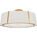 Fulton 6 Light Antique Gold Ceiling Mount - Ceiling Mount