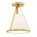 Fulton Antique Gold 1 Light Semi-Flushmount Crystorama FUL-900-GA_CEILING