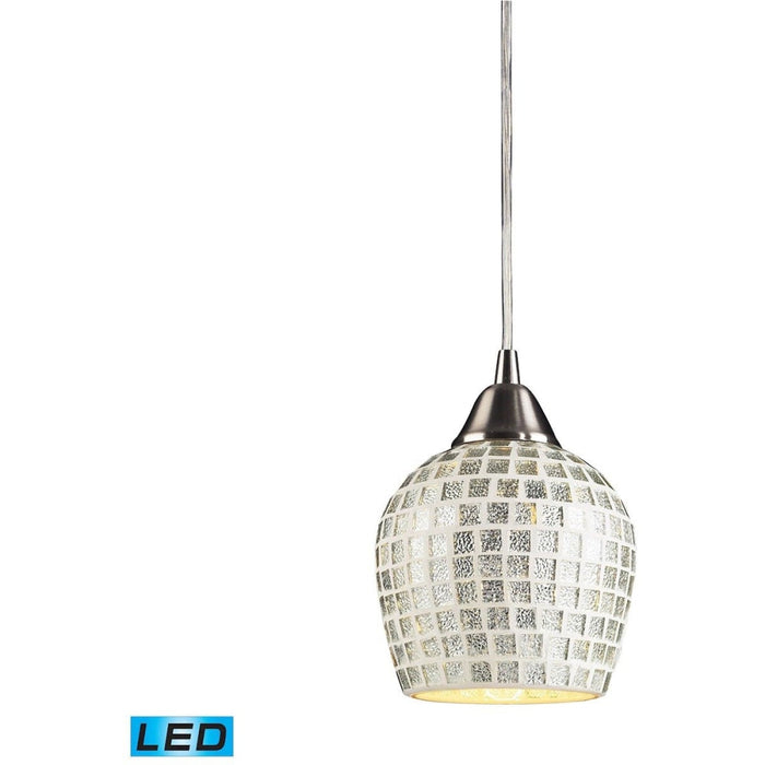 Fusion Satin Nickel LED Mini Pendant - Mini-Pendants