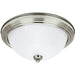 Geary Brushed Nickel LED Flush Mount - Flushmounts