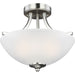 Geary Brushed Nickel Semi-Flush Mount Convertible Pendant - Pendants