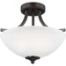 Geary Burnt Sienna Semi-Flush Mount Convertible Pendant - Pendants