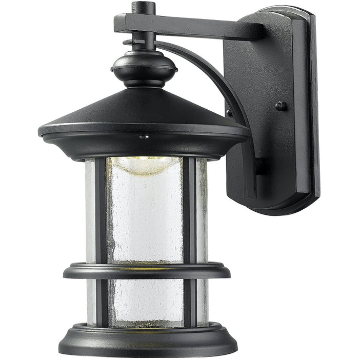 Genesis Black LED Outdoor Wall Sconce - Outdoor Wall Sconce