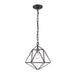 Geo Matte Black Chrome 1 Light Mini-Pendant | theLightShop