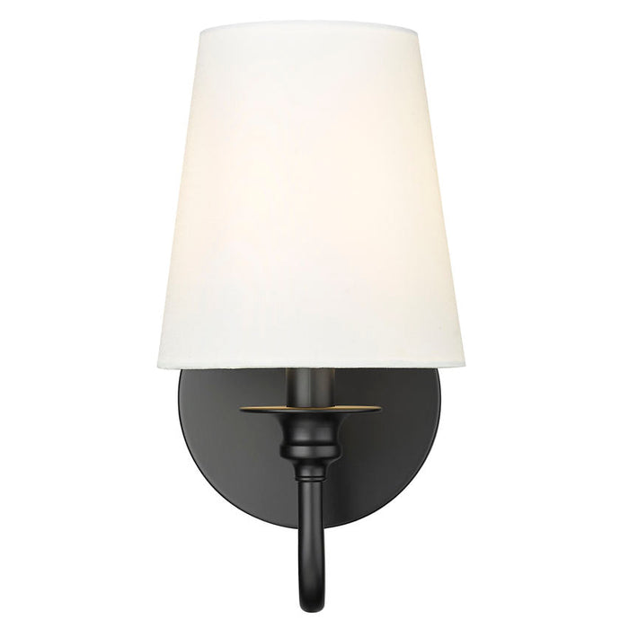 Gianna Matte Black 1 Light Wall Sconce Z-Lite 7509-1S-MB | theLightShop