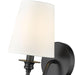 Gianna Matte Black 1 Light Wall Sconce Z-Lite 7509-1S-MB | theLightShop