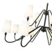 Gianna Matte Black 12 Light Chandelier Z-Lite 7509-12-60MB | theLightShop