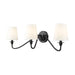 Gianna Matte Black 3 Light Wall Sconce Z-Lite 7509-3S-MB | theLightShop