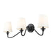 Gianna Matte Black 3 Light Wall Sconce Z-Lite 7509-3S-MB | theLightShop