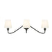 Gianna Matte Black 3 Light Wall Sconce Z-Lite 7509-3S-MB | theLightShop
