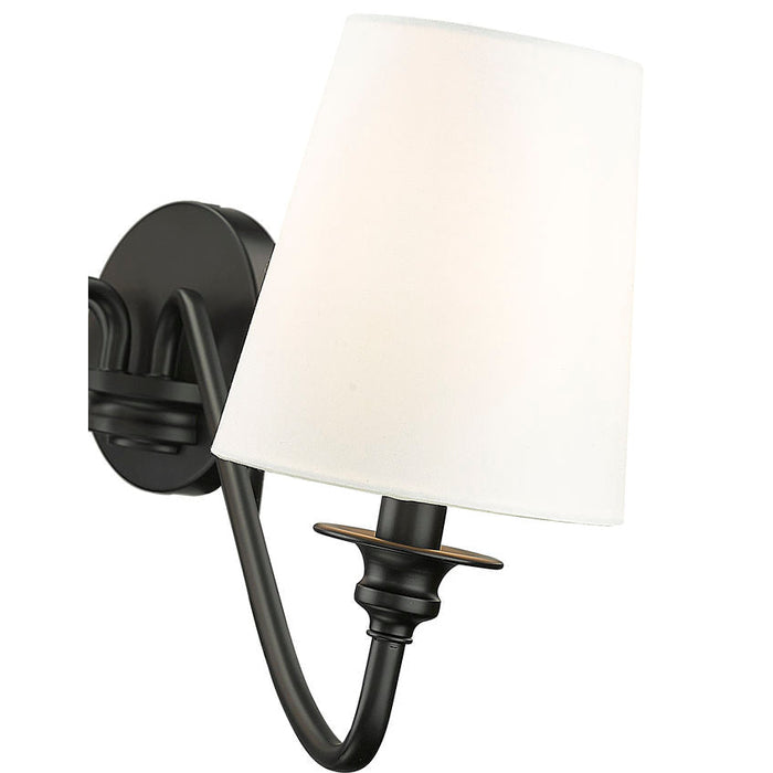 Gianna Matte Black 3 Light Wall Sconce Z-Lite 7509-3S-MB | theLightShop