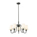 Gianna Matte Black 5 Light Chandelier Z-Lite 7509-5-26MB | theLightShop