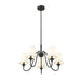 Gianna Matte Black 5 Light Chandelier Z-Lite 7509-5-26MB | theLightShop