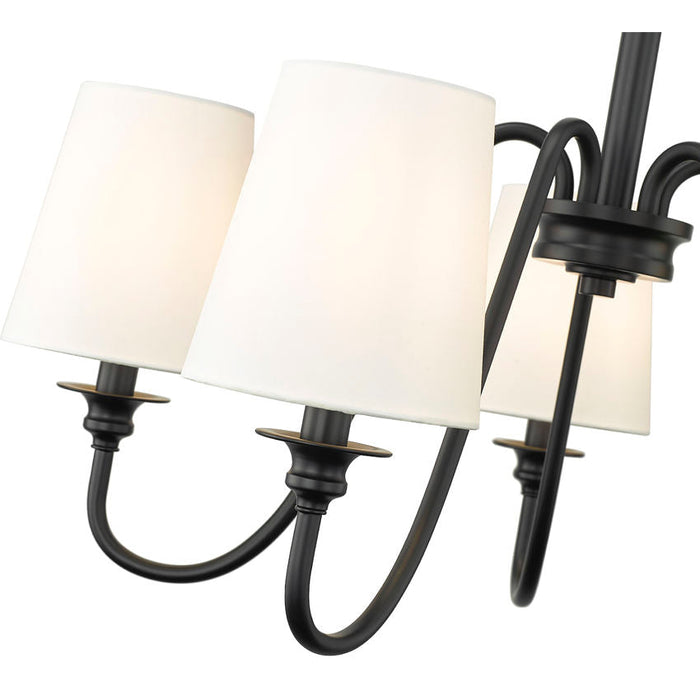 Gianna Matte Black 5 Light Chandelier Z-Lite 7509-5-26MB | theLightShop