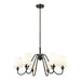 Gianna Matte Black 6 Light 32 Inch Chandelier Z-Lite 7509-6-32MB | theLightShop