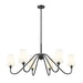 Gianna Matte Black 6 Light 46 Inch Chandelier Z-Lite 7509-6-46MB | theLightShop