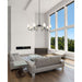 Gianna Matte Black 8 Light Chandelier Z-Lite 7509-8-60MB | theLightShop