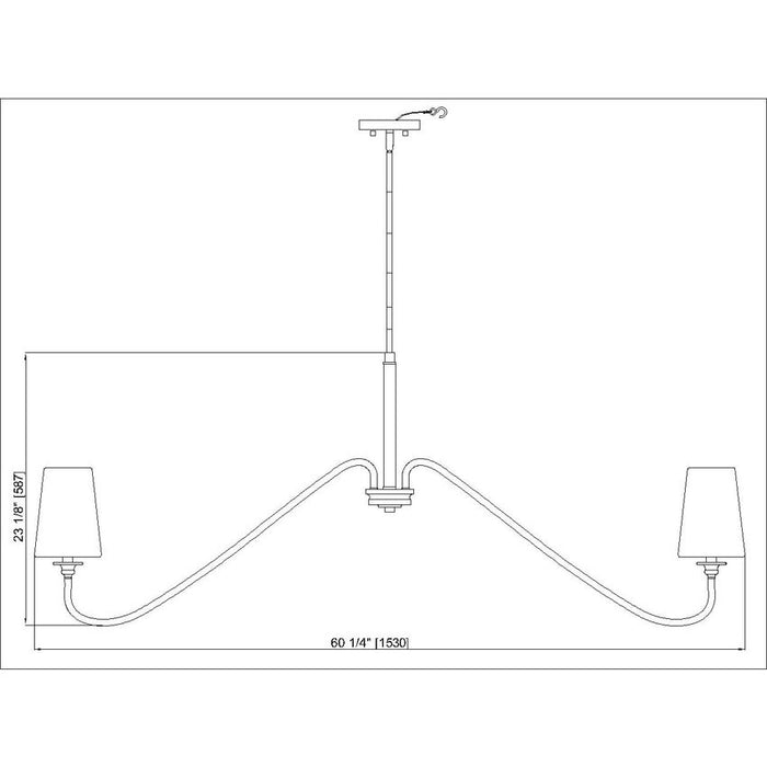 Gianna Matte Black 8 Light Chandelier Z-Lite 7509-8-60MB | theLightShop
