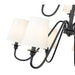 Gianna Matte Black 9 Light 32 Inch Two-Tier Chandelier Z-Lite 7509-9-32MB | theLightShop